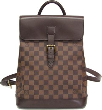 Louis Vuitton Soho Brown Canvas Backpack Bag (Pre-Owned)