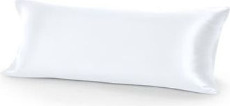 Bare Home 19 Momme 100% Mulberry Silk Pillowcase, Body Size in White at Nordstrom