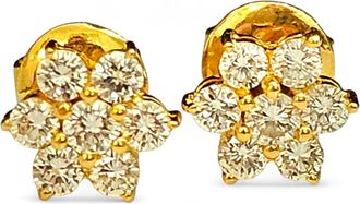 Bespoke Diamond Cluster Earrings