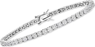 Ross-Simons Moissanite Tennis Bracelet in Sterling Silver