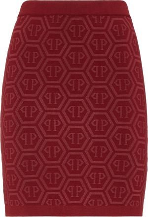 Philipp Plein Gebreide Minirok Monogram