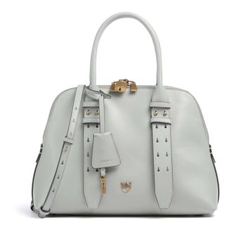 Pinko Escape Bag - Bowling Bag Medium - Dames - Handtassen - Blauw - ONE Size - Katoen - Tassen