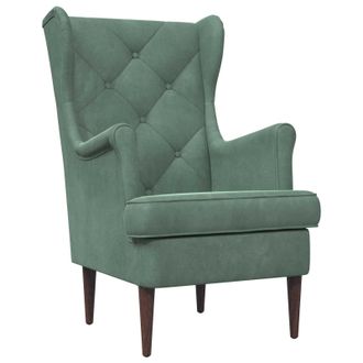 vidaXL Sill&oacute;n Verde Mar Terciopelo Vidaxl