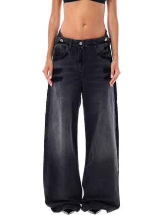 The Attico Double Waist Jeans