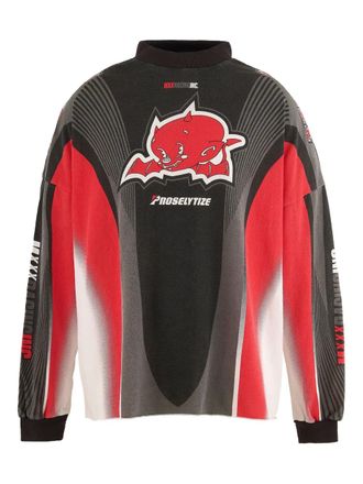 Saint Mxxxxxx Motor Cycle T-shirt met lange mouwen - Wit