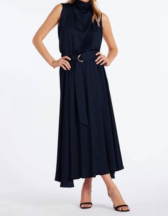 Bishop + Young Micro Plisse Skirt In Indigo