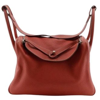 Herm&egrave;s Pre-owned Handbag - Dames - Pre-owned - Oranje - Maat: ONE Size Leer