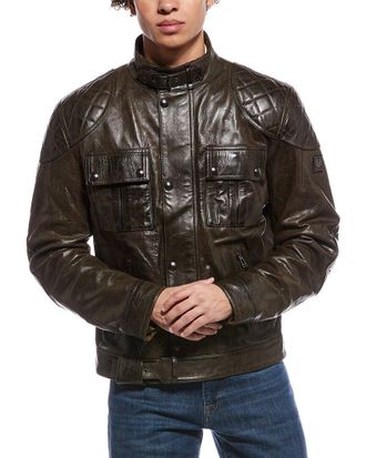 Belstaff Brooklands Leather Motorcycle Jacket