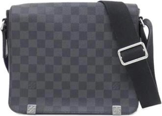 Louis Vuitton Pre-owned Damier Graphite Schoudertas - Dames - Vintage Schoudertas - Grijs - ONE Size - Leer - Vintage