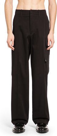 Fendi Cotton Gabardine Cargo Trousers