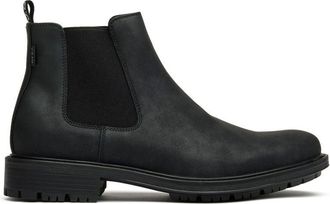 V.Gan Mens Vegan Gem Chelsea Boots - Black - Size UK 11.5