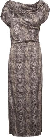 Americandreams Camelia Dress - Dames - Maxi kleedjes - Bruin - XS - Kleedjes