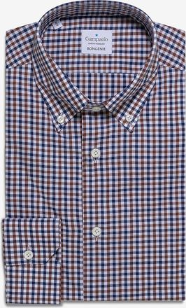 Giampaolo Baumwollhemd mit zweifarbigen Vichykaros