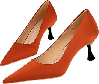 Generic Womens Satin High Heel Pumps Summer Casual Business Office Wedding Dress Shoes