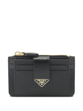 Prada 2020 Tab Lu wallet - women - Calf Leather - One Size - Black