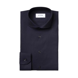 Eton Heren, Overhemden, Blauw, Maat: 4XL