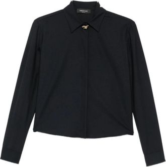 Fabiana Filippi Shirts - Dames - Zomerjassen - Blauw - XS - Nylon - Jassen