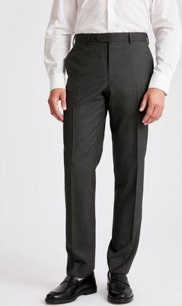 Vitale Barberis Italian Tailored Fit Charcoal Trousers