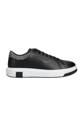 A|X Armani Exchange Mens X2x020 Sneakers Leather Casual Shoes - Black - Size EU 40