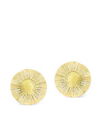 Carol Kauffmann 18K yellow gold large Explosion earrings - women - 18kt Yellow Gold - One Size