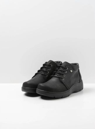 Wolky Womens Tarda Shoes In Black Nubuck