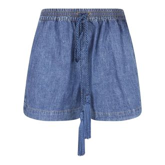 Valentino Garavani Denim Shorts, female, Blue, Size: XS Denim Chambray Shorts