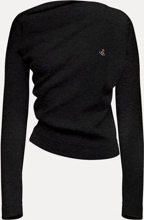 Vivienne Westwood Long Sleeve Hebo Top Rib Jersey Black XL Unisex