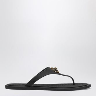 Versace Black Alia rubber sandals