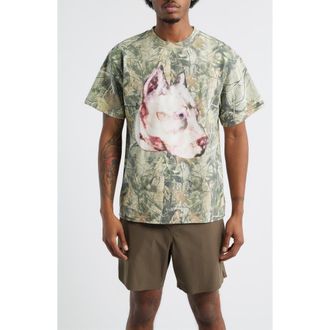 Obey Pit Forest Camo Cotton T-Shirt in Leaf Camo at Nordstrom, Size X-Large