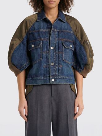 sacai Giacca di jeans e nylon Sacai