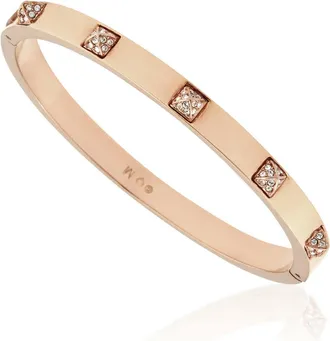 Swarovski Dextera Rose Gold-Tone Plated Bangle, Size M