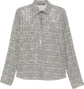 Ermanno Scervino Camisa de Espiga con Cristales - Blouses & Shirts - Mujer - Multicolor - M