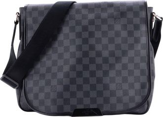 Louis Vuitton Black Damier Graphite Daniel Messenger Bag Mm (Authentic Pre- Loved)