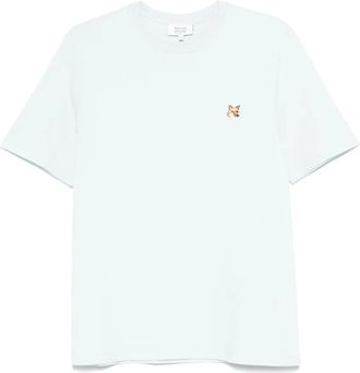 Maison Kitsuné T-shirt con applicazione Fox Head - Blu