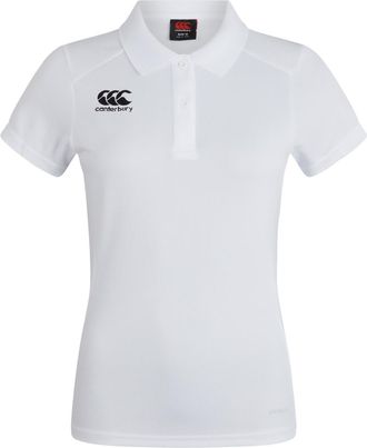 Canterbury Of New Zealand Dames/Dames Club Dry Poloshirt (Wit)