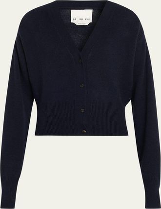 SA SU PHI Iconic V-Neck Cashmere Cardigan