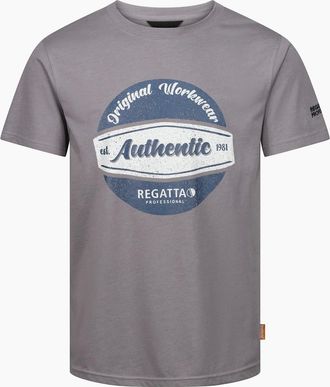 Regatta Mens Regatta Professional Mens Cotton T-Shirt - Grey - Size: 46
