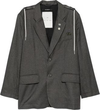 Song for the Mute Square Blazer - Heren - Blazers - Grijs - M - Katoen - Jassen