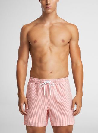 Simons Mens Striped seersucker swim short