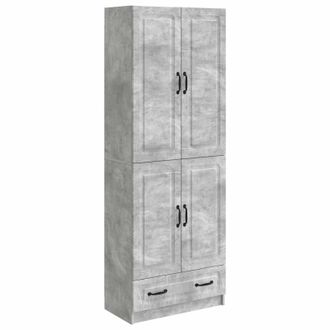 vidaXL Juego De Armarios 2 Uds. Gris Hormig&oacute;n Madera De Ingenier&iacute;a Vidaxl