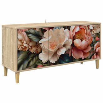 vidaXL Mobile Tv Borne 102 X 33 X 50 Cm Sonoma Legno Ingegnerizzato Vidaxl