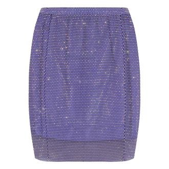 Santa Brands Rokken, Dames, Paars, M, Katoen, Nette Minirok met Strass