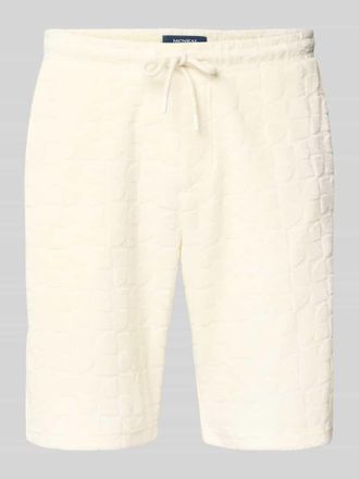 Mc Neal Shorts mit Strukturmuster und Eingrifftaschen in Ecru, Gr&ouml;&szlig;e XXL