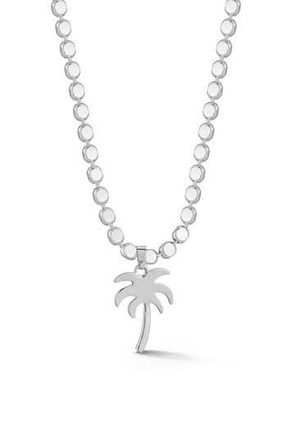 Glaze Jewelry Palm Tree Pendant Necklace in Silver at Nordstrom Rack