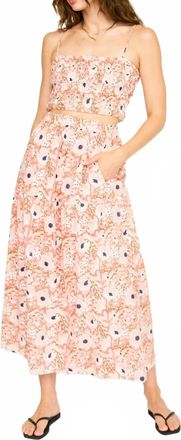 Mirth Puglia Cropped Tank Top In Primrose