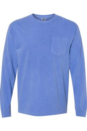 Comfort Colors Garment-Dyed Heavyweight Long Sleeve Pocket T-Shirt