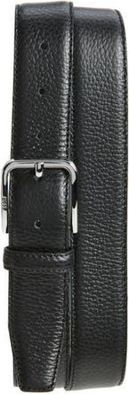 BOSS Madison Grained Leather Belt in Black at Nordstrom Rack, Size 32