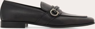 Ferragamo Men Gancini ornament moccasin Black Size 10.5