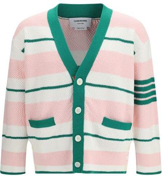 Thom Browne Multicolor Cotton Mens Cardigan