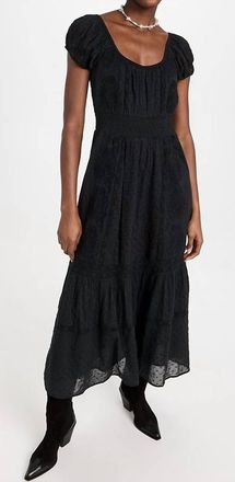 LoveShackFancy Vernon Dress In Black
